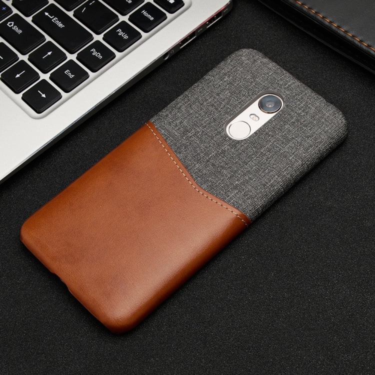 For Xiaomi Redmi 5 Plus PC + PU Splicing Case with Card Slots