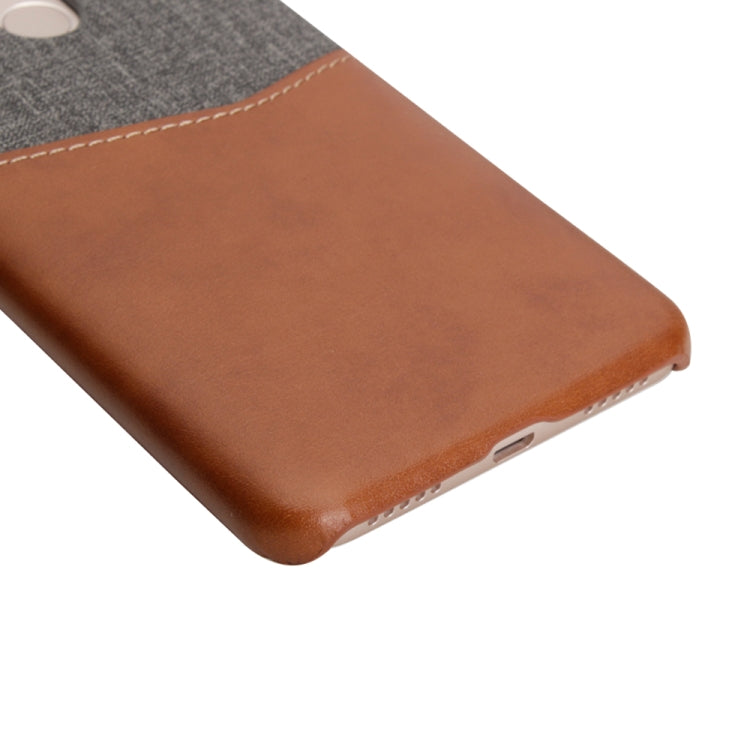 For Xiaomi Redmi 5 Plus PC + PU Splicing Case with Card Slots