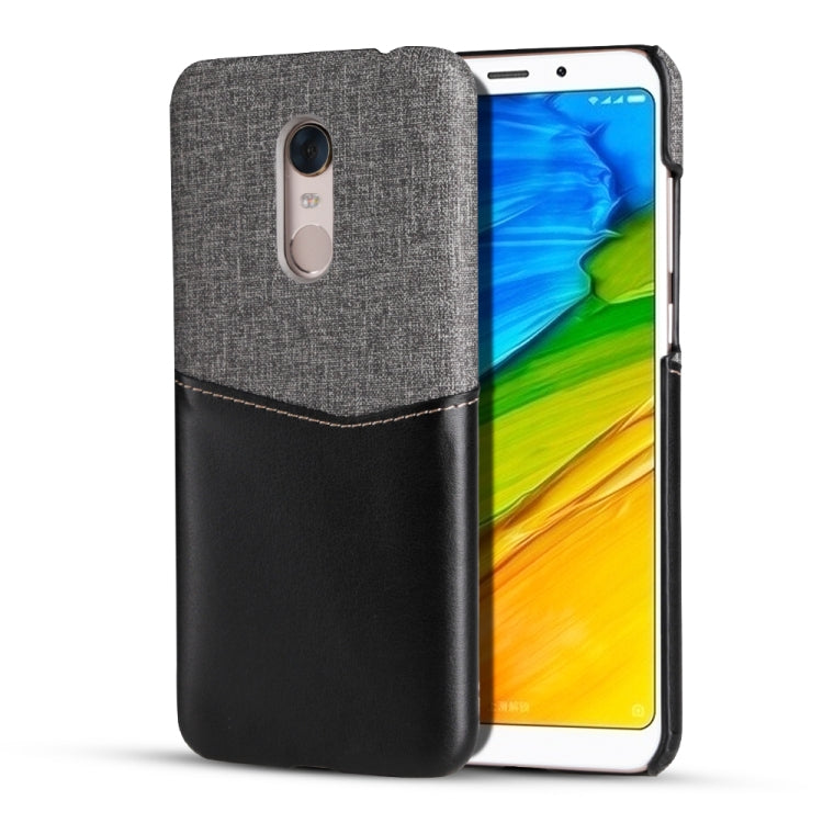 For Xiaomi Redmi 5 Plus PC + PU Splicing Case with Card Slots