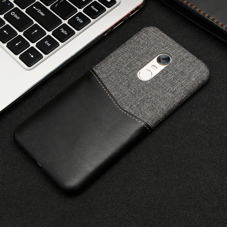 For Xiaomi Redmi 5 Plus PC + PU Splicing Case with Card Slots