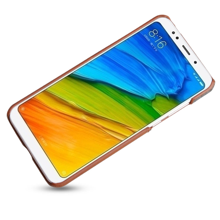 For Xiaomi Redmi 5 Plus PC + PU Splicing Case with Card Slots