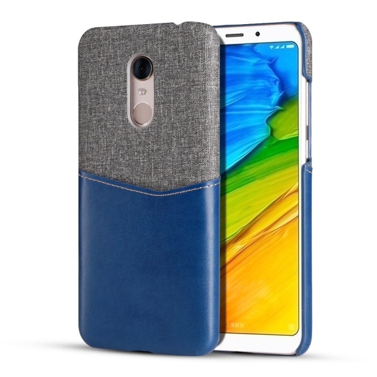 For Xiaomi Redmi 5 Plus PC + PU Splicing Case with Card Slots