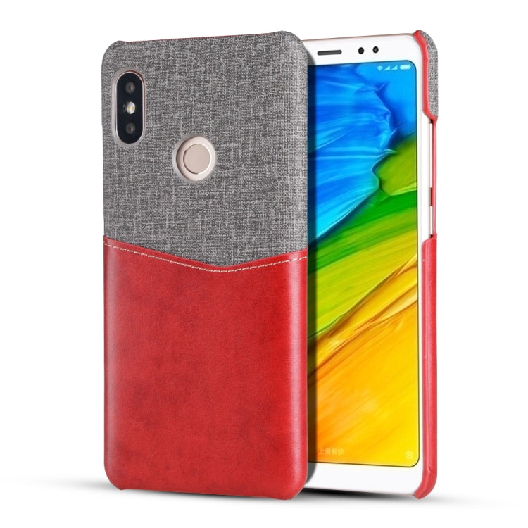 For Xiaomi Redmi 5 Pro / 5 PC + PU Splicing Case with Card Slots
