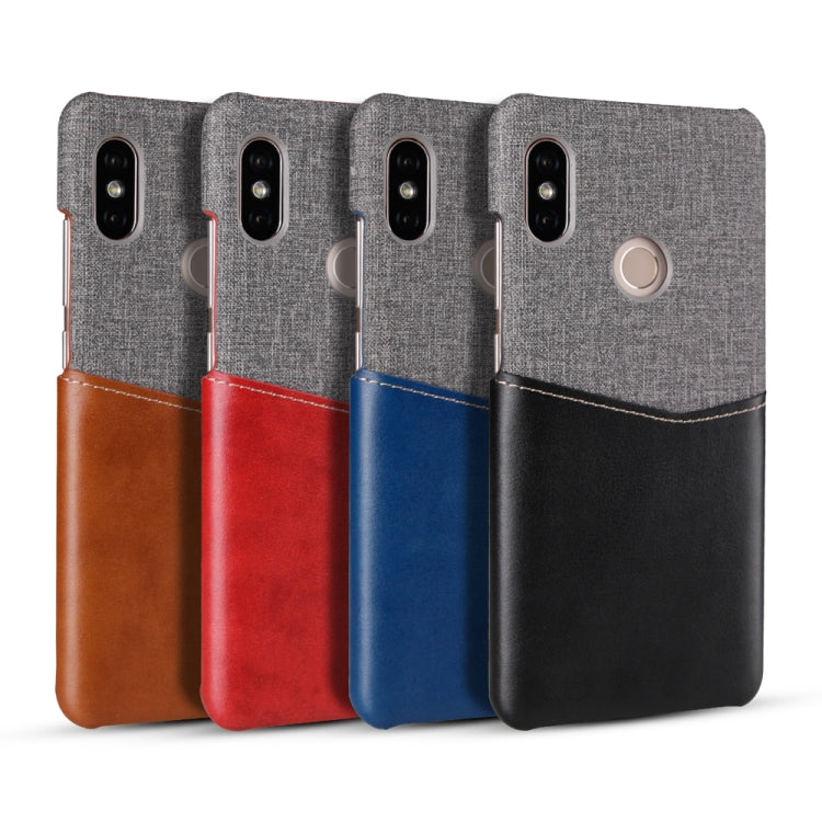 For Xiaomi Redmi 5 Pro / 5 PC + PU Splicing Case with Card Slots