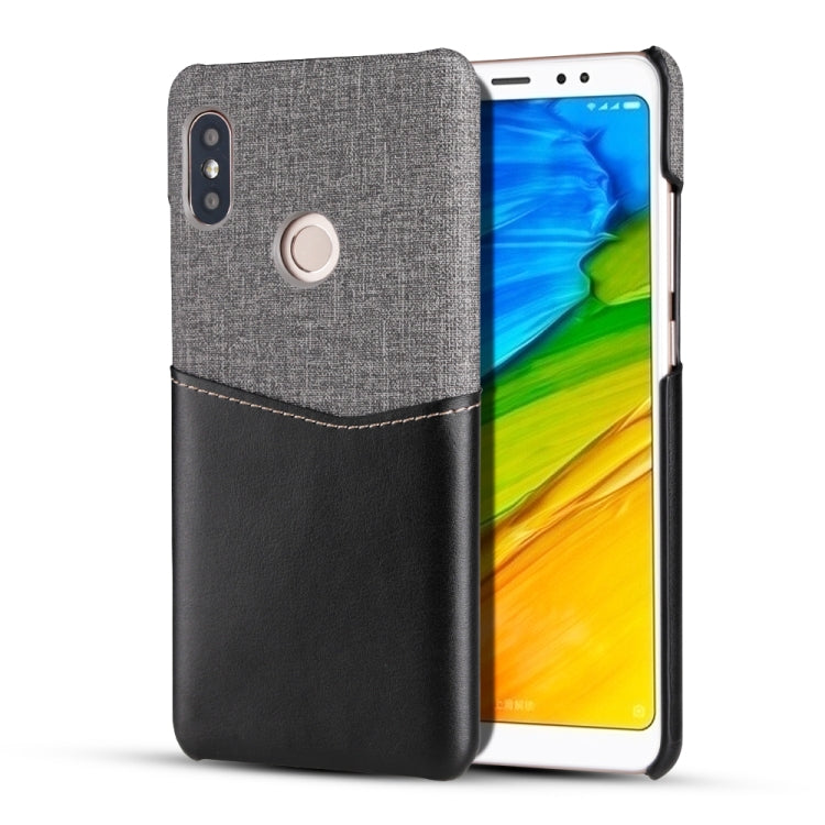 For Xiaomi Redmi 5 Pro / 5 PC + PU Splicing Case with Card Slots