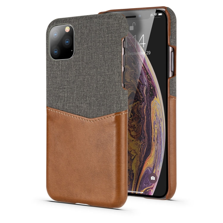 For iPhone 11 Pro PC + PU Splicing Case with Card Slots