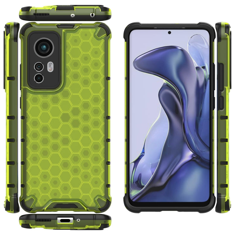 For Xiaomi 12 5G Shockproof Honeycomb PC + TPU Phone Case