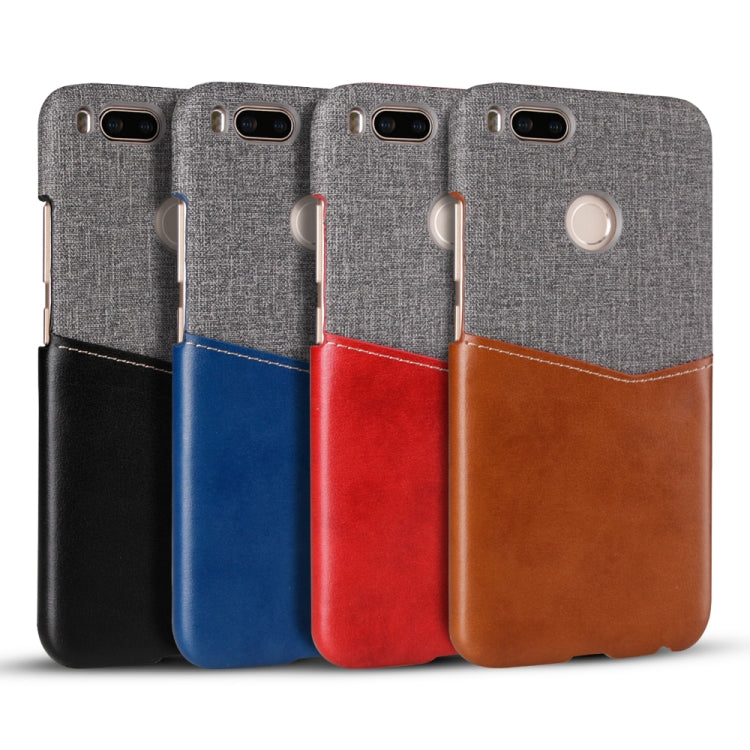 For Xiaomi Mi 5X / Mi A1 PC + PU Splicing Case with Card Slots