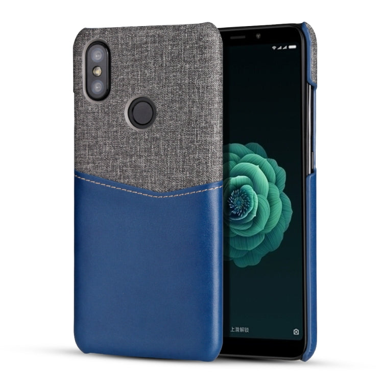 For Xiaomi Mi 6X / Mi A2 PC + PU Splicing Case with Card Slots