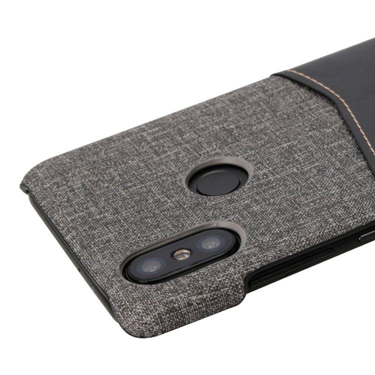 For Xiaomi Mi 6X / Mi A2 PC + PU Splicing Case with Card Slots