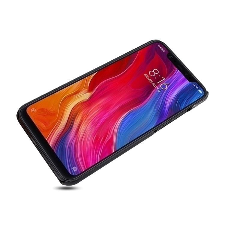 For Xiaomi Mi 8 PC + PU Splicing Case with Card Slots