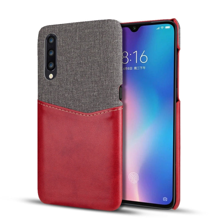 For Xiaomi Mi 9 PC + PU Splicing Case with Card Slots