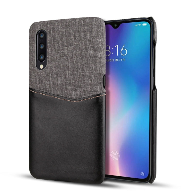 For Xiaomi Mi 9 PC + PU Splicing Case with Card Slots