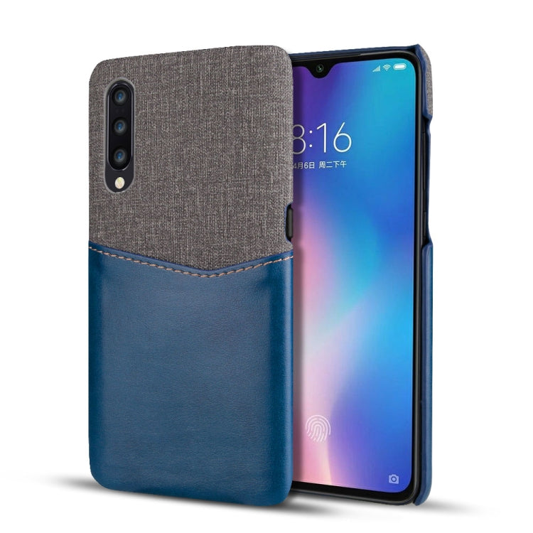 For Xiaomi Mi 9 PC + PU Splicing Case with Card Slots