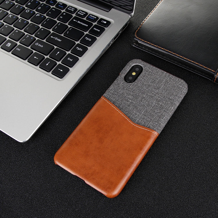 For Xiaomi Mi 8 Explorer/Mi 8 Pro PC + PU Splicing Case with Card Slots