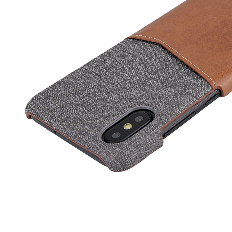 For Xiaomi Mi 8 Explorer/Mi 8 Pro PC + PU Splicing Case with Card Slots