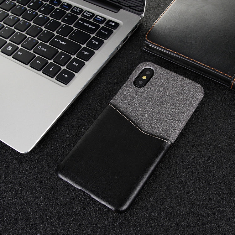 For Xiaomi Mi 8 Explorer/Mi 8 Pro PC + PU Splicing Case with Card Slots