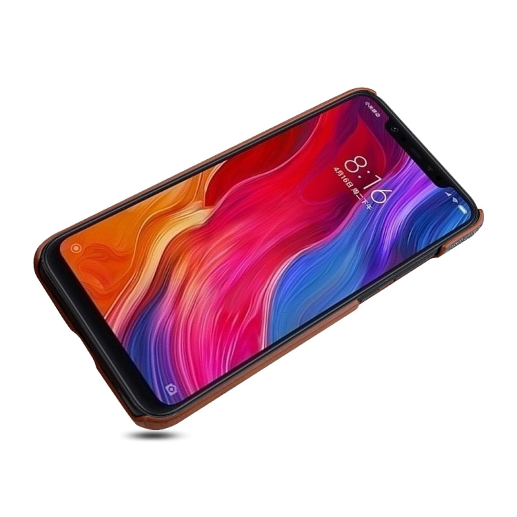 For Xiaomi Mi 8 Explorer/Mi 8 Pro PC + PU Splicing Case with Card Slots