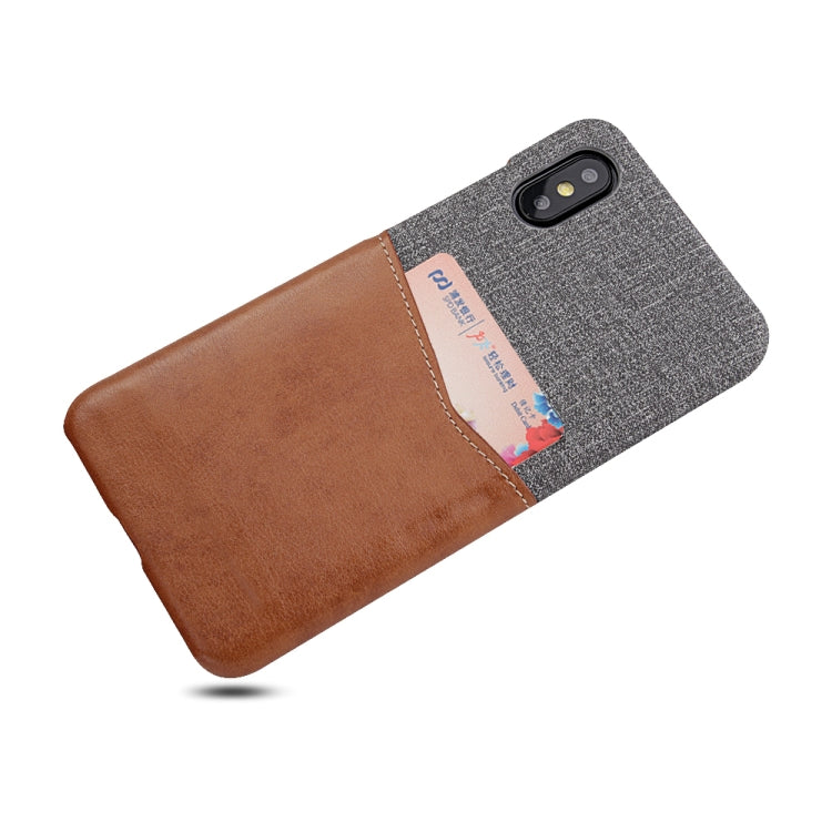 For Xiaomi Mi 8 Explorer/Mi 8 Pro PC + PU Splicing Case with Card Slots