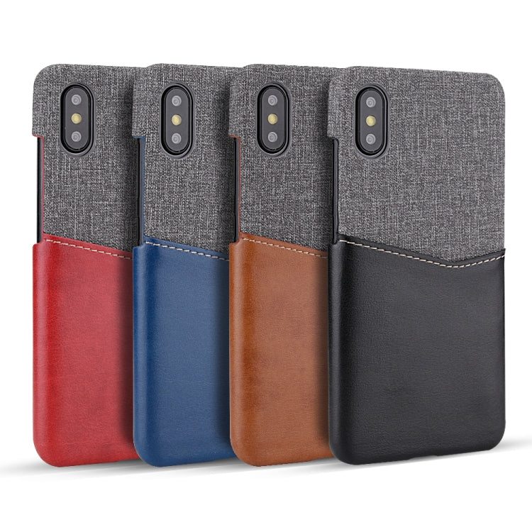 For Xiaomi Mi 8 Explorer/Mi 8 Pro PC + PU Splicing Case with Card Slots