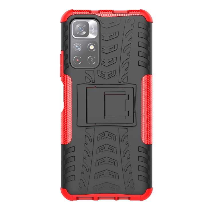 For Xiaomi Redmi Note 11 5G Tire Texture TPU + PC Phone Case