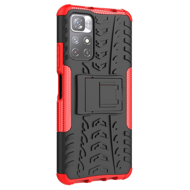 For Xiaomi Redmi Note 11 5G Tire Texture TPU + PC Phone Case