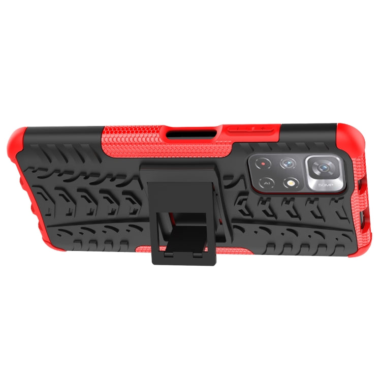 For Xiaomi Redmi Note 11 5G Tire Texture TPU + PC Phone Case