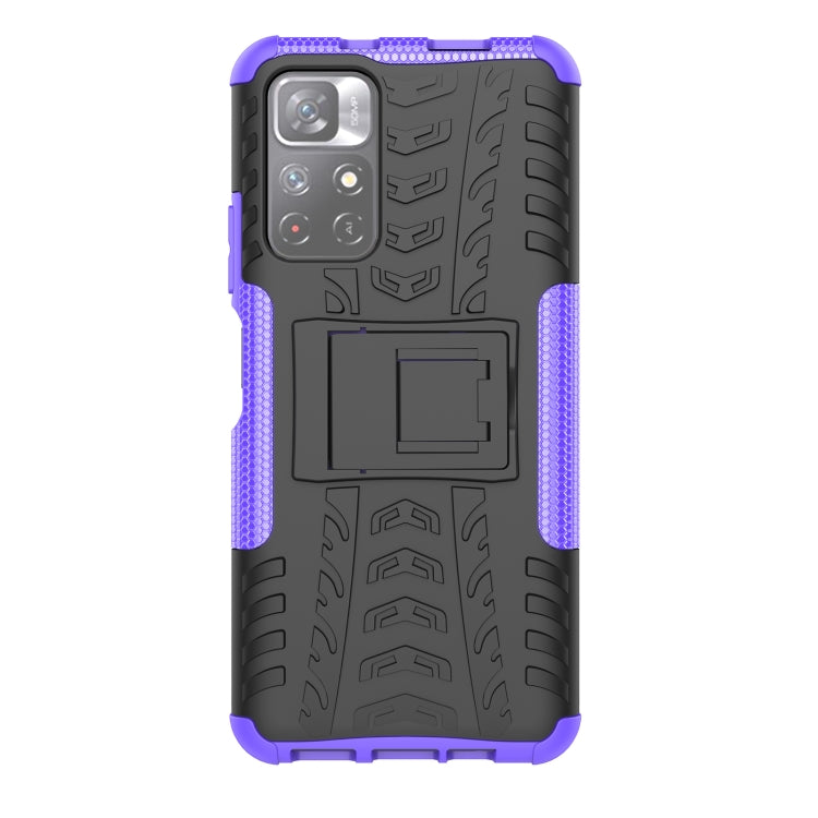 For Xiaomi Redmi Note 11 5G Tire Texture TPU + PC Phone Case
