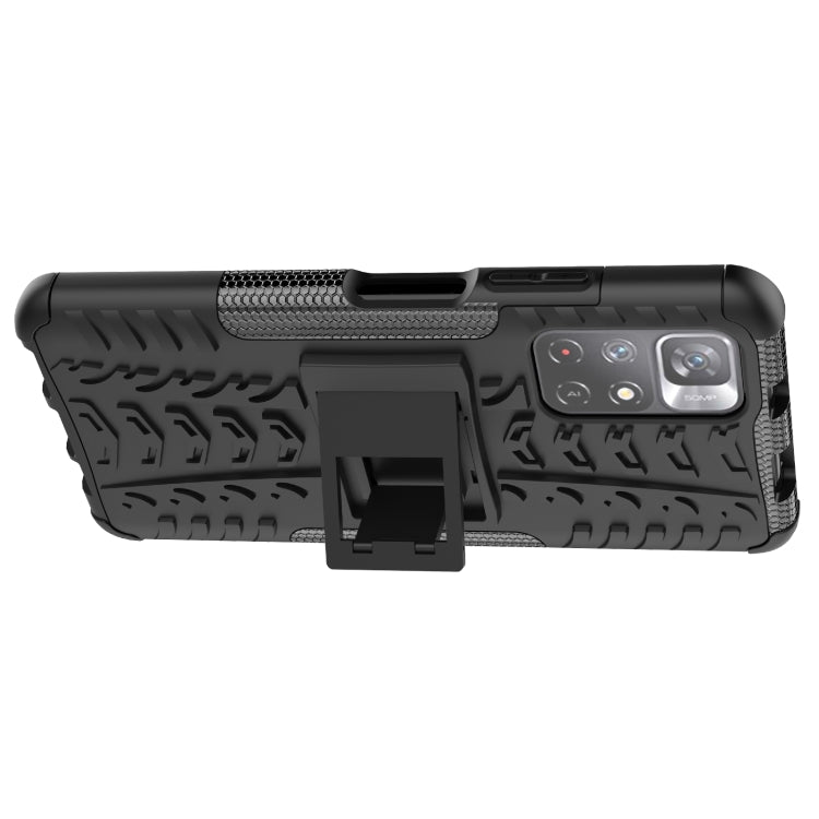 For Xiaomi Redmi Note 11 5G Tire Texture TPU + PC Phone Case