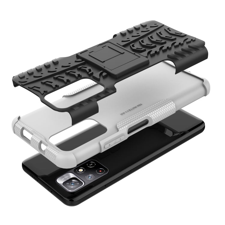 For Xiaomi Redmi Note 11 5G Tire Texture TPU + PC Phone Case