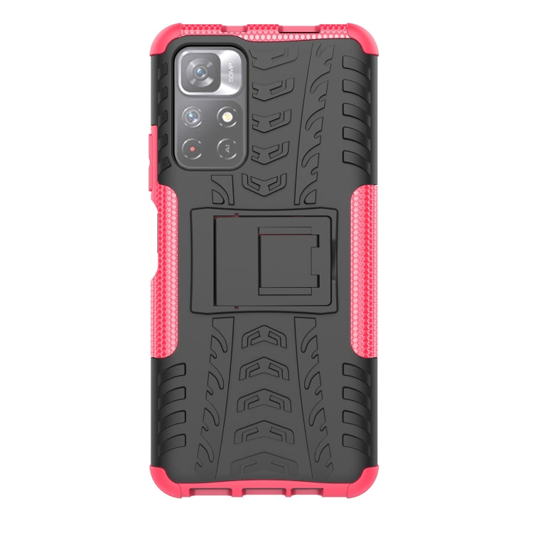 For Xiaomi Redmi Note 11 5G Tire Texture TPU + PC Phone Case