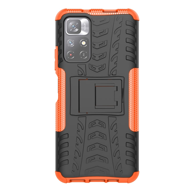 For Xiaomi Redmi Note 11 5G Tire Texture TPU + PC Phone Case