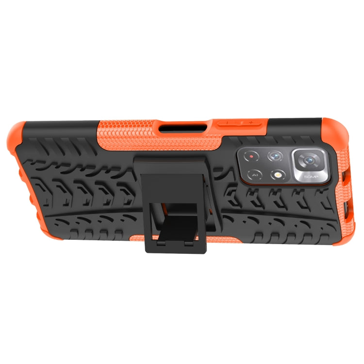 For Xiaomi Redmi Note 11 5G Tire Texture TPU + PC Phone Case