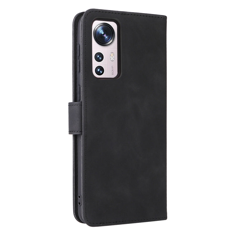 For Xiaomi 12 5G Skin Feel Magnetic Buckle Calf Texture PU Phone Case