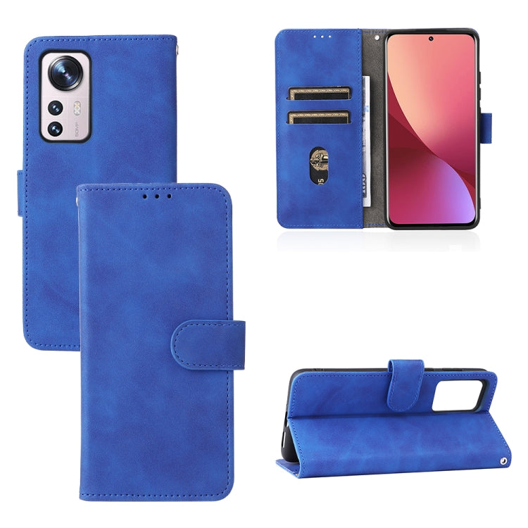 For Xiaomi 12 5G Skin Feel Magnetic Buckle Calf Texture PU Phone Case