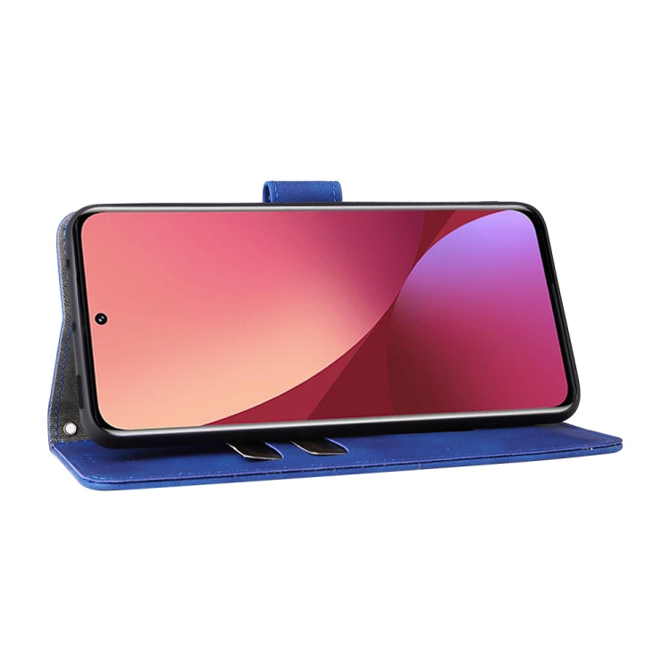 For Xiaomi 12 5G Skin Feel Magnetic Buckle Calf Texture PU Phone Case