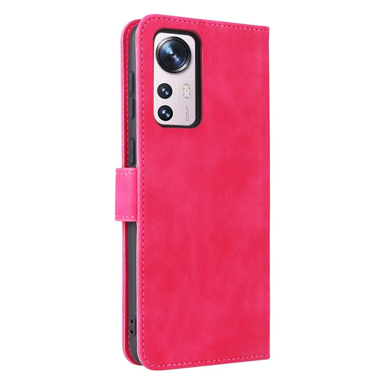 For Xiaomi 12 5G Skin Feel Magnetic Buckle Calf Texture PU Phone Case