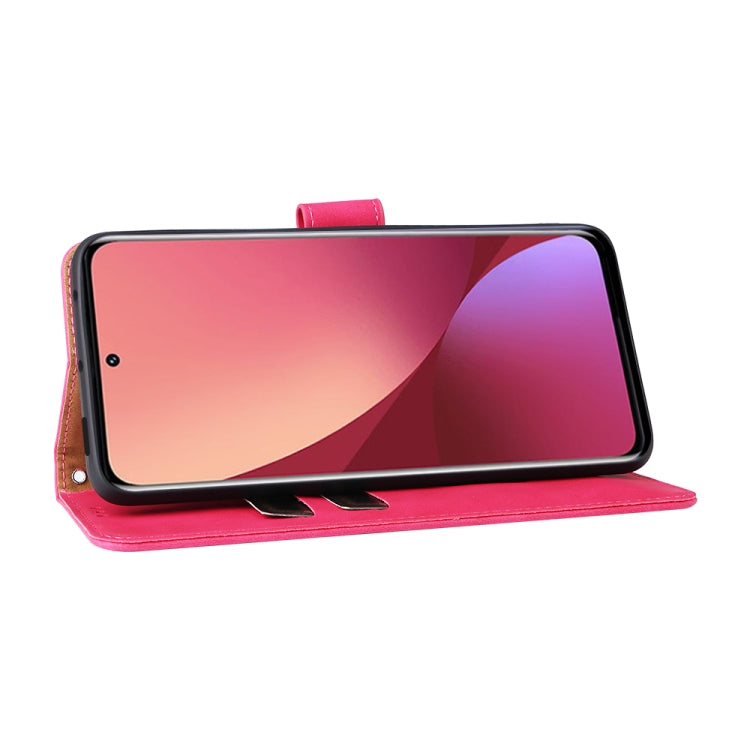 For Xiaomi 12 5G Skin Feel Magnetic Buckle Calf Texture PU Phone Case