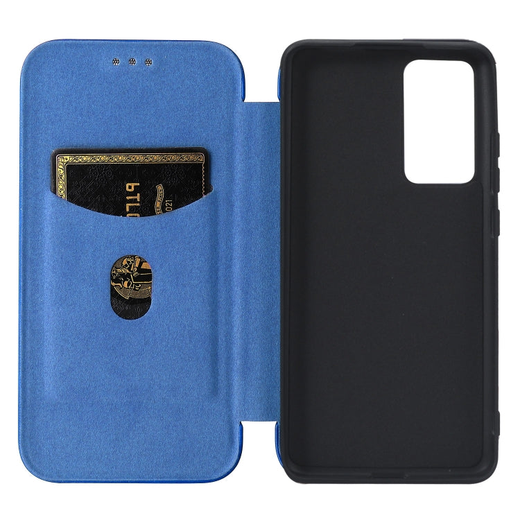 For Xiaomi 12 5G Carbon Fiber Texture Horizontal Flip PU Phone Case