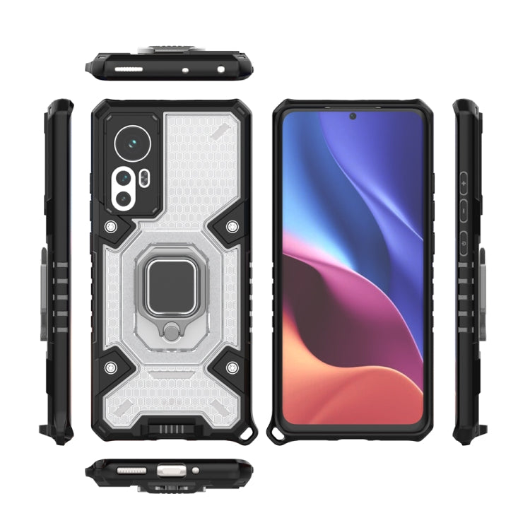 For Xiaomi 12 Space PC+TPU Shockproof Phone Case with Ring Holder