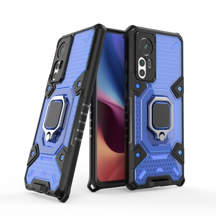 For Xiaomi 12 Space PC+TPU Shockproof Phone Case with Ring Holder