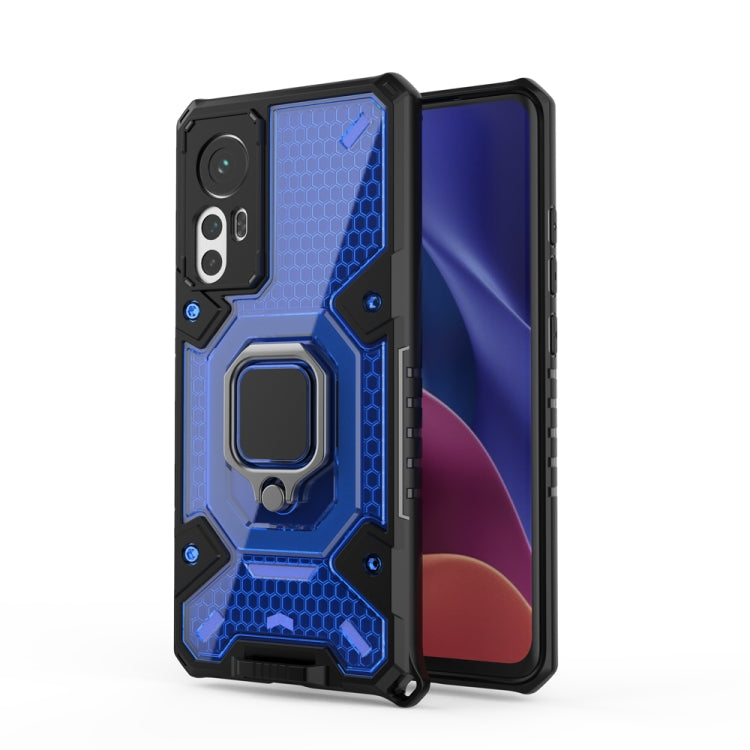 For Xiaomi 12 Space PC+TPU Shockproof Phone Case with Ring Holder