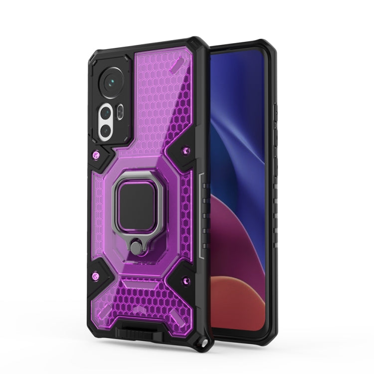 For Xiaomi 12 Space PC+TPU Shockproof Phone Case with Ring Holder