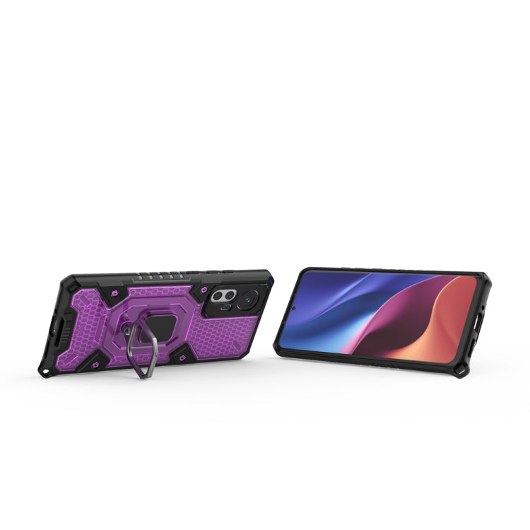 For Xiaomi 12 Space PC+TPU Shockproof Phone Case with Ring Holder