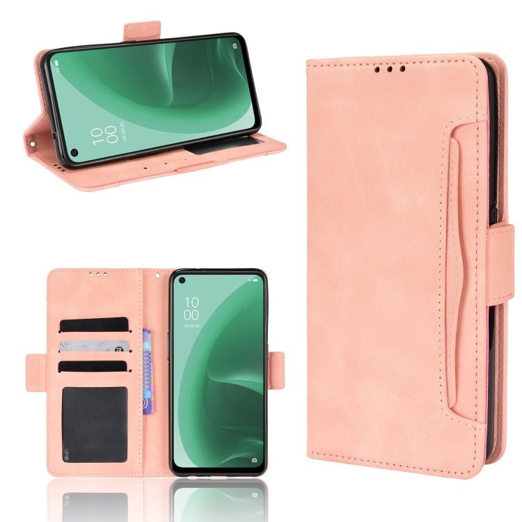 For OPPO A55s 5G JP Version Skin Feel Calf Pattern Leather Phone Case