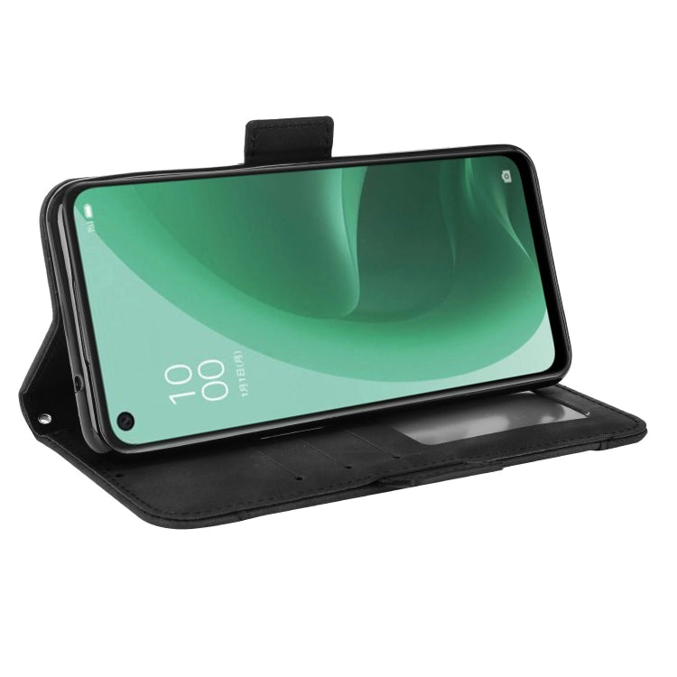 For OPPO A55s 5G JP Version Skin Feel Calf Pattern Leather Phone Case