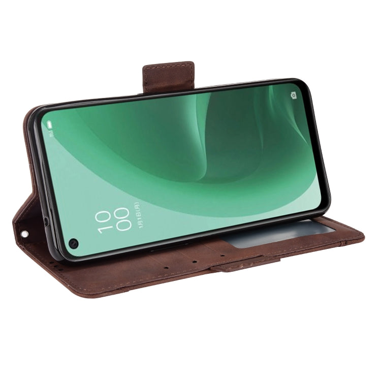 For OPPO A55s 5G JP Version Skin Feel Calf Pattern Leather Phone Case