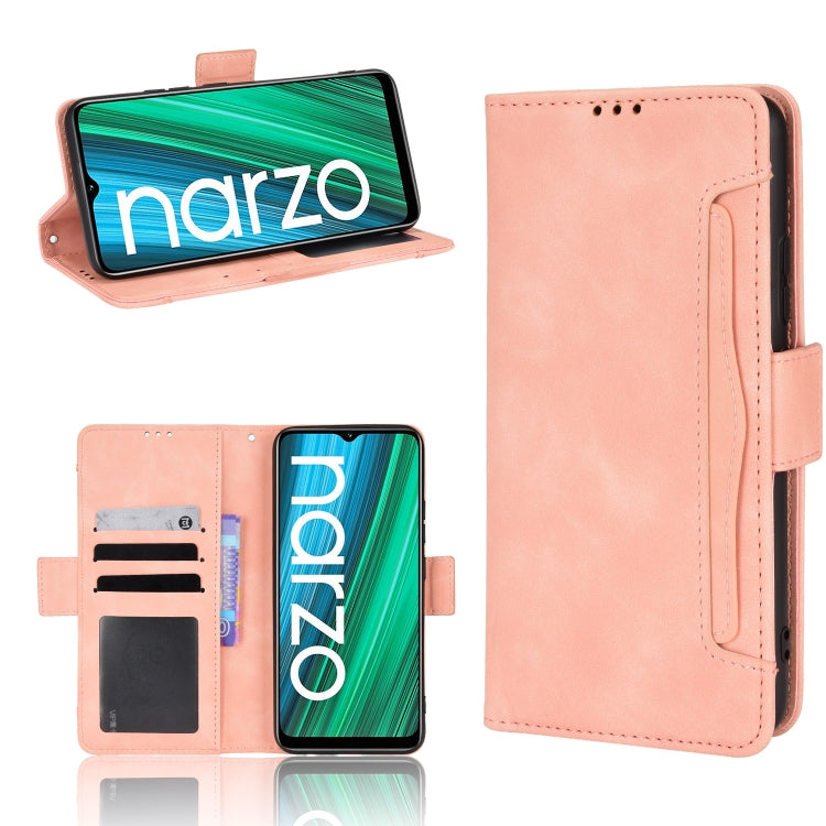 For OPPO Realme Narzo 50A Skin Feel Calf Pattern Leather Phone Case
