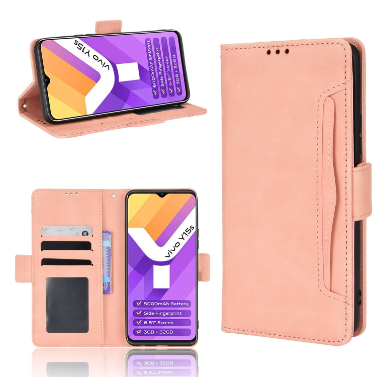 For vivo Y15s 2021 / Y15a Skin Feel Calf Pattern Leather Phone Case