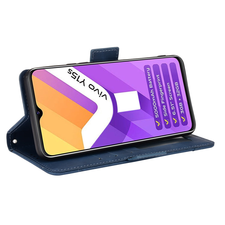 For vivo Y15s 2021 / Y15a Skin Feel Calf Pattern Leather Phone Case